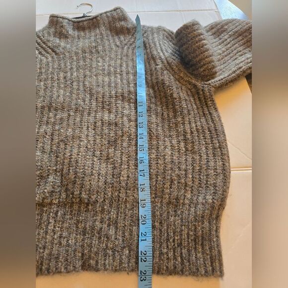 Madewell Loretto Mockneck Pullover Sweater In Brown Size XS - Picture 8 of 13